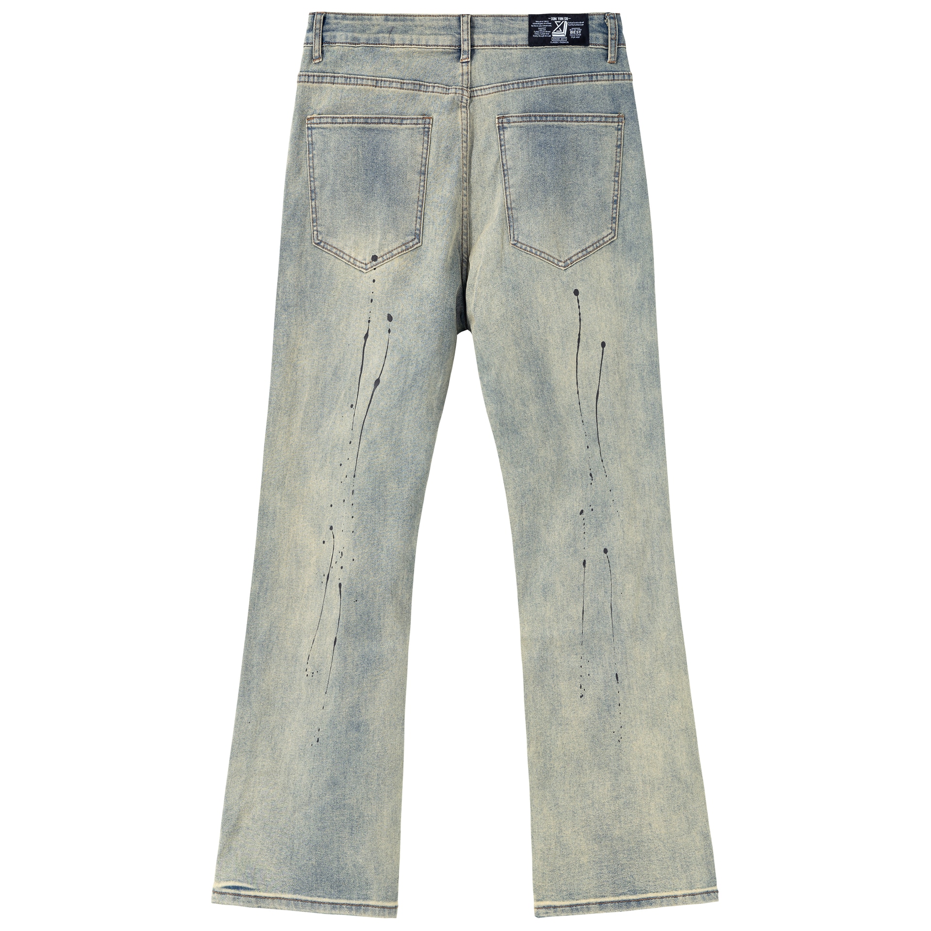 Xinyinsu 24FW Yellow Mud Jeans — фото 1