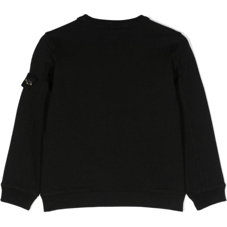 Stone Island SS23 Logo Crewneck Sweatshirt Black — фото 1