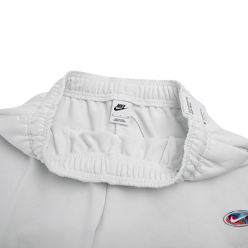 Nike CNY French Terry High-Waisted Knit Pants Women's White — фото 5