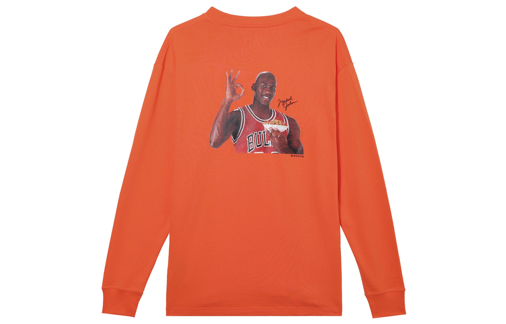 Jordan Logo Crewneck T-Shirt Orange — фото 1