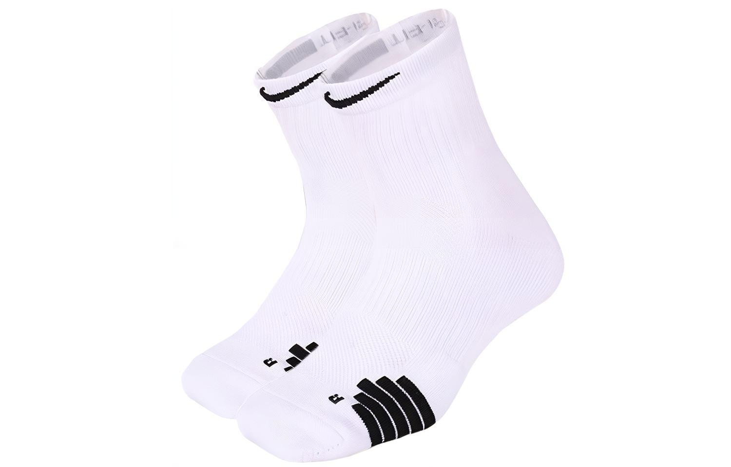 Nike Elite Basketball Crew Socks White