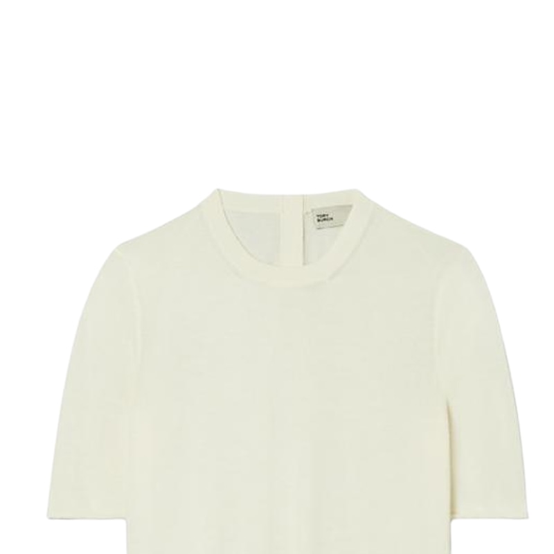 Tory Burch Short-Sleeve Crewneck — фото 1