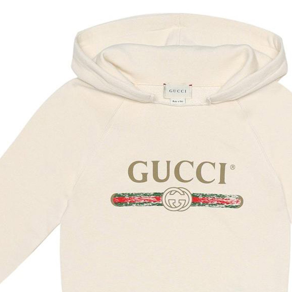 Gucci Hoodie Kids White — фото 10