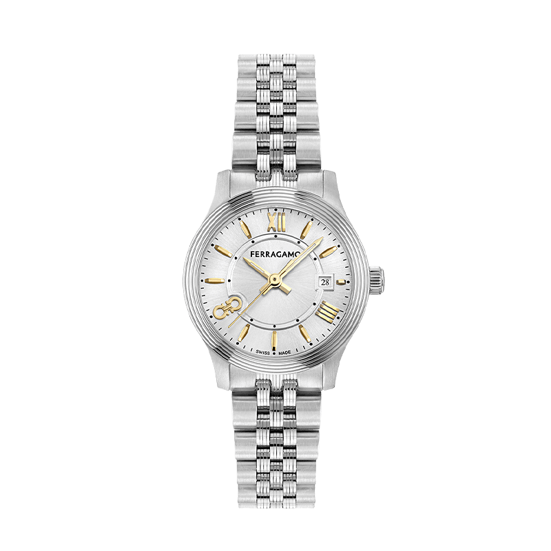 Ferragamo Quartz Watch 28 Silver Dial — фото 1