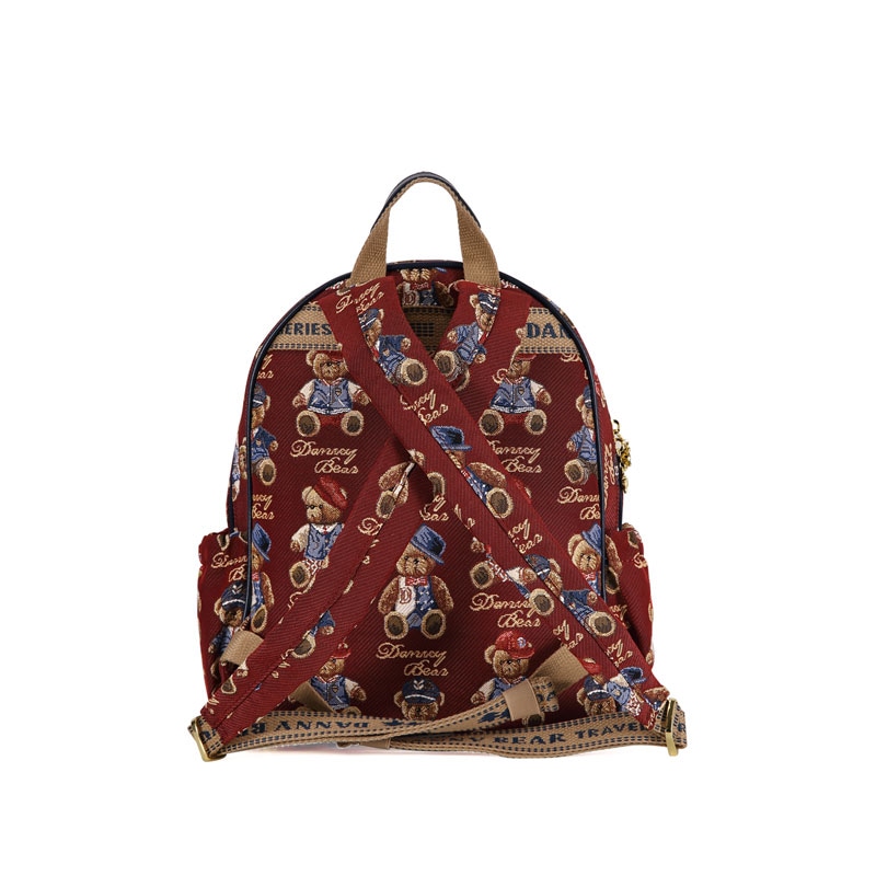 Dannybearjeans Dannybear Red Gentleman Bear Blue Backpack — фото 2