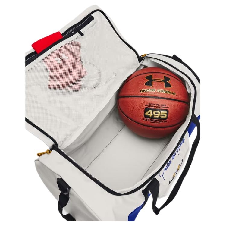 Under Armour Travel Bag Clay White Blue — фото 5
