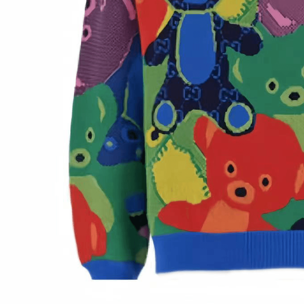 Gucci FW23 Bear Print Knit Sweater — фото 4