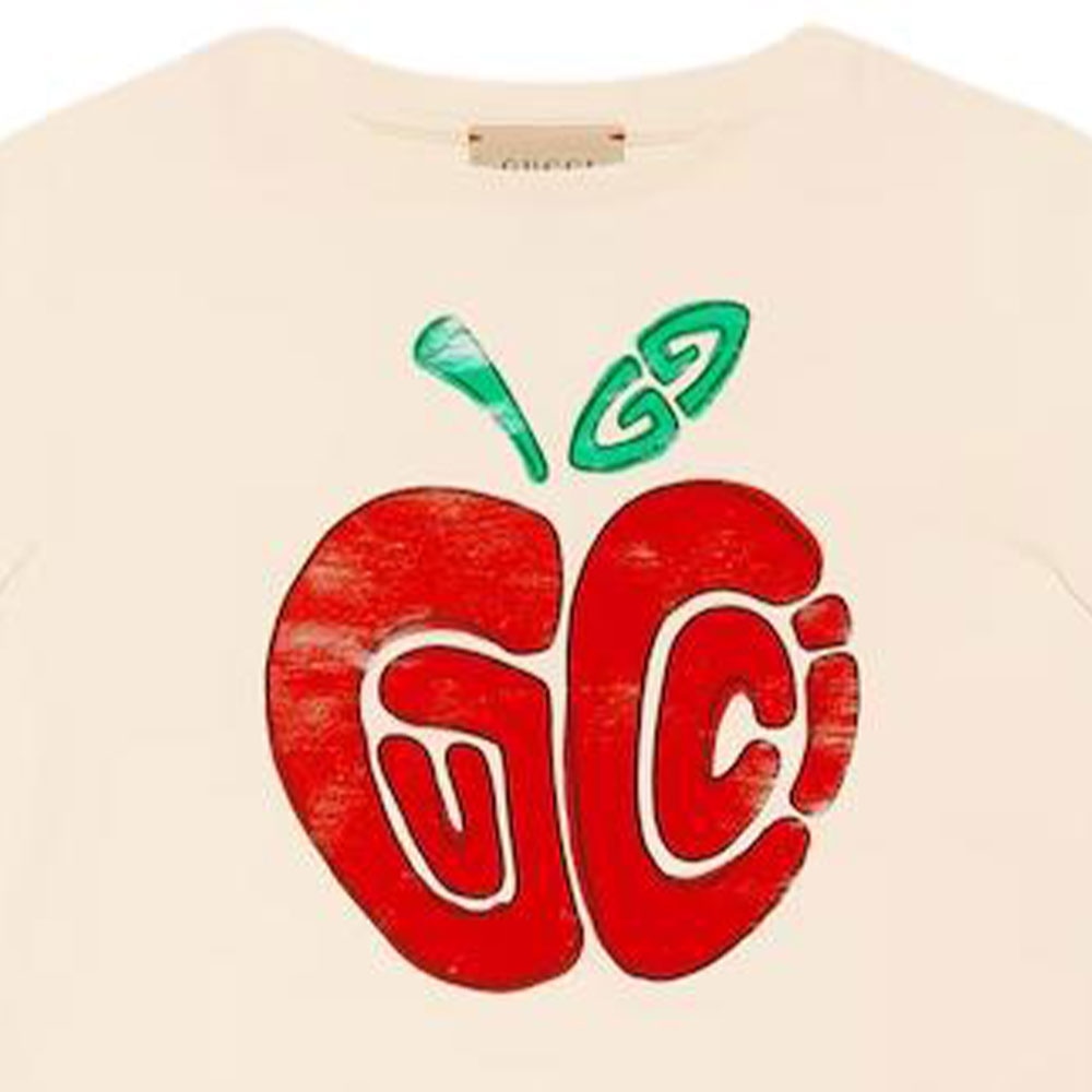 Gucci Fruit Embroidered T-Shirt — фото 8