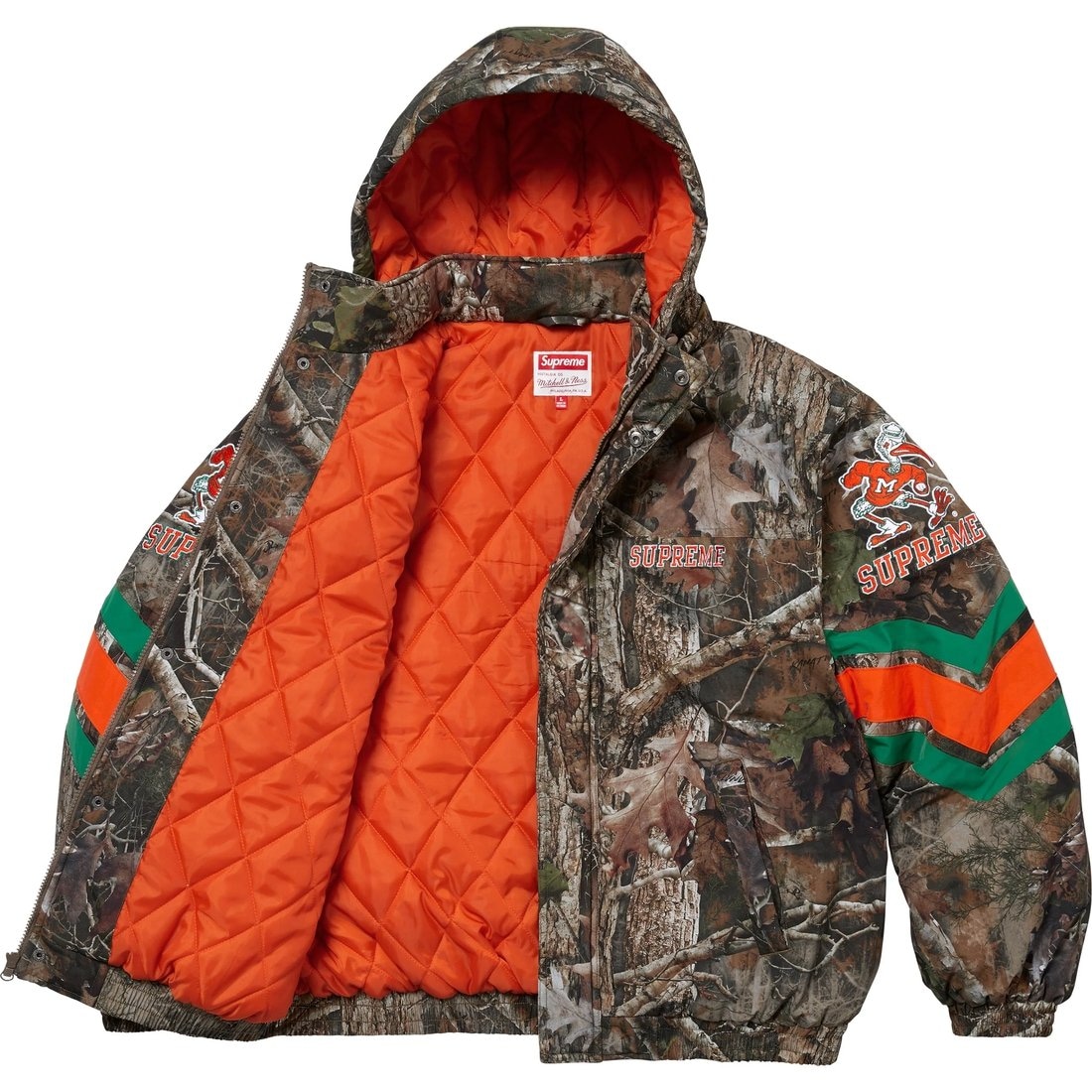 Supreme x Mitchell & Ness Hooded Stadium Jacket — фото 3