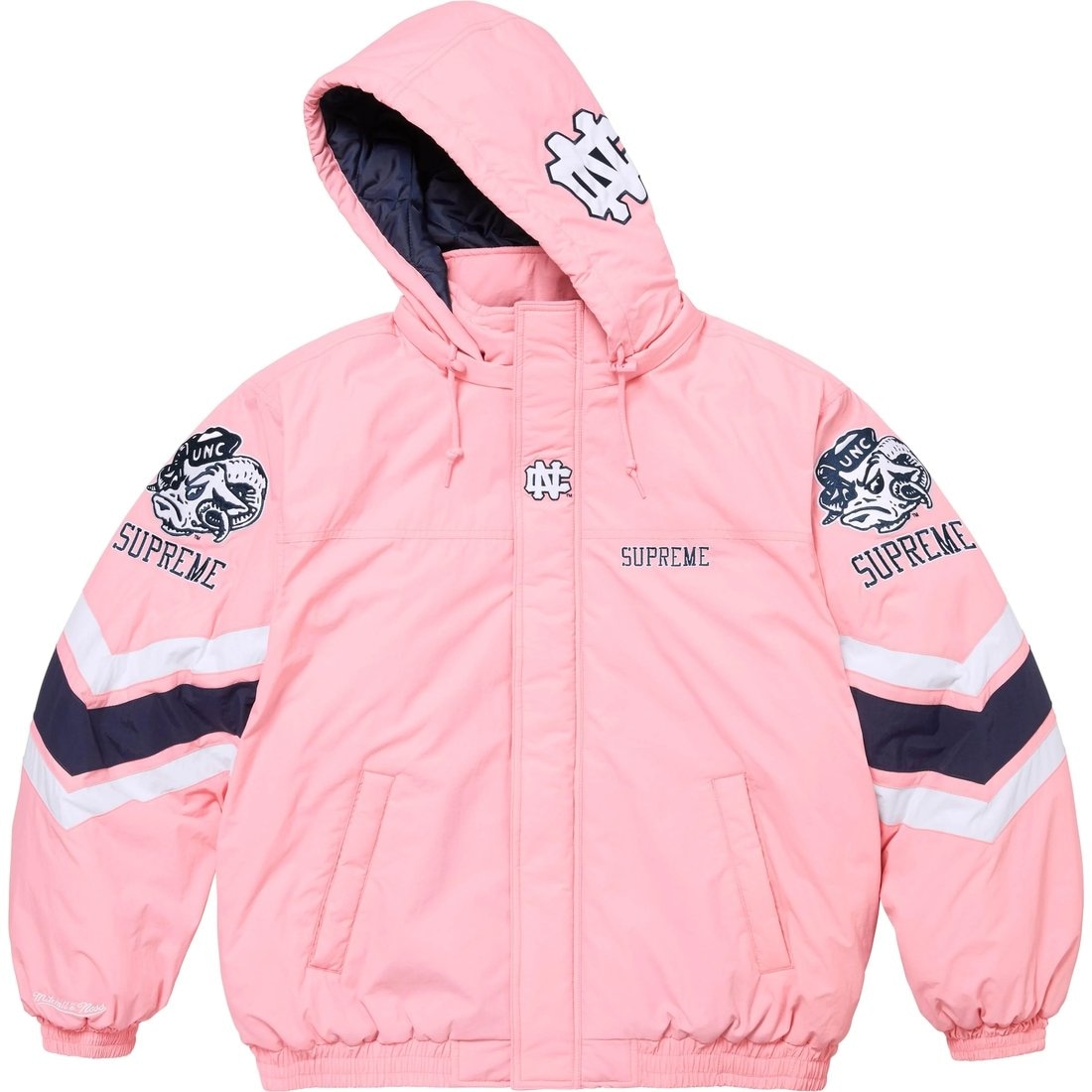 Supreme x Mitchell & Ness Hooded Stadium Jacket — фото 11