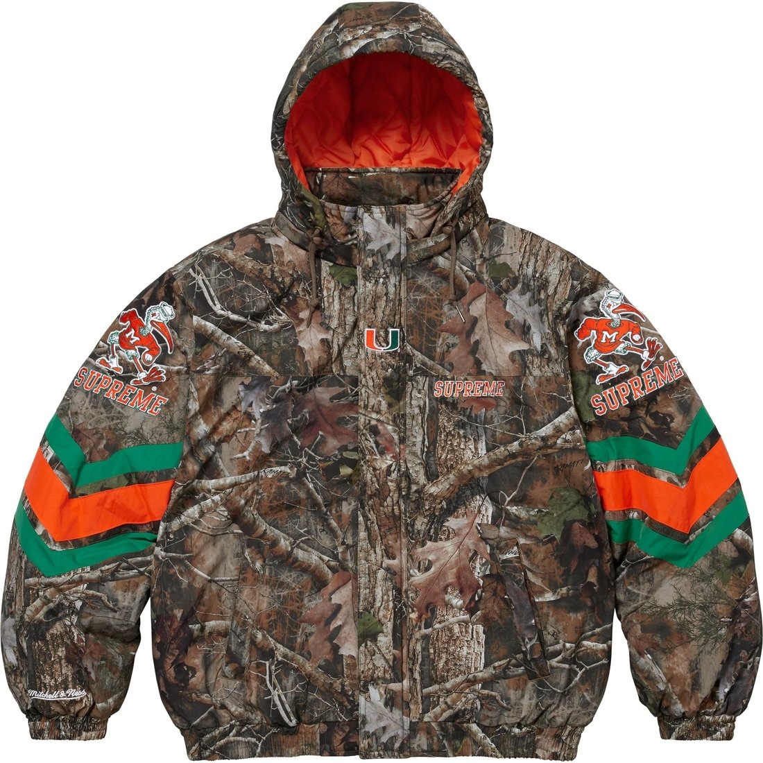 Supreme x Mitchell & Ness Hooded Stadium Jacket — фото 1