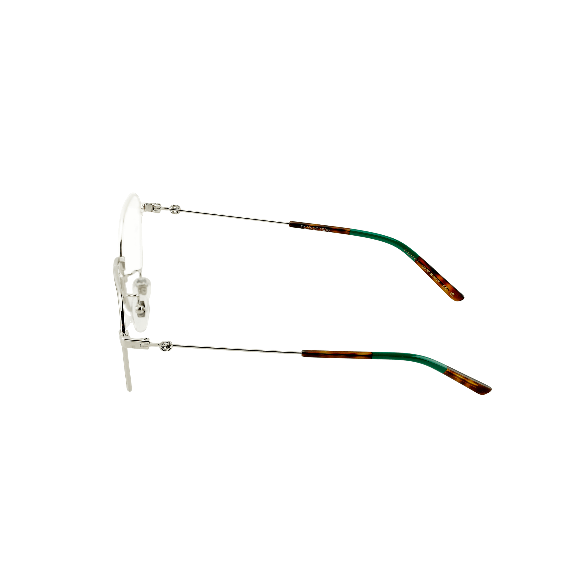 Gucci Retro Round Metal Optical Frame Silver — фото 3
