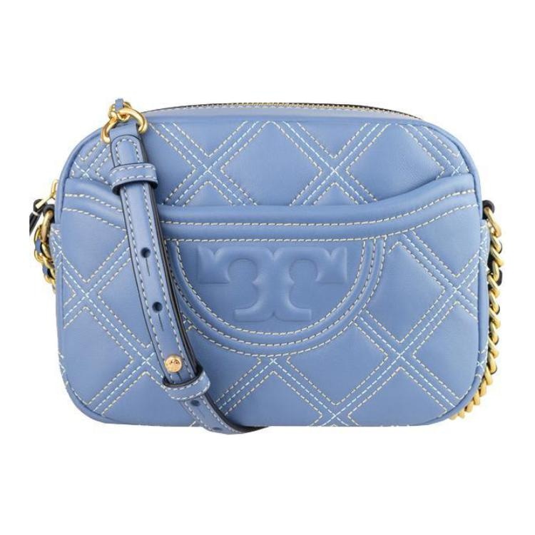 TORY BURCH/汤丽柏琦 Tory Burch TB Fleming Camera Bag Small Haze Blue