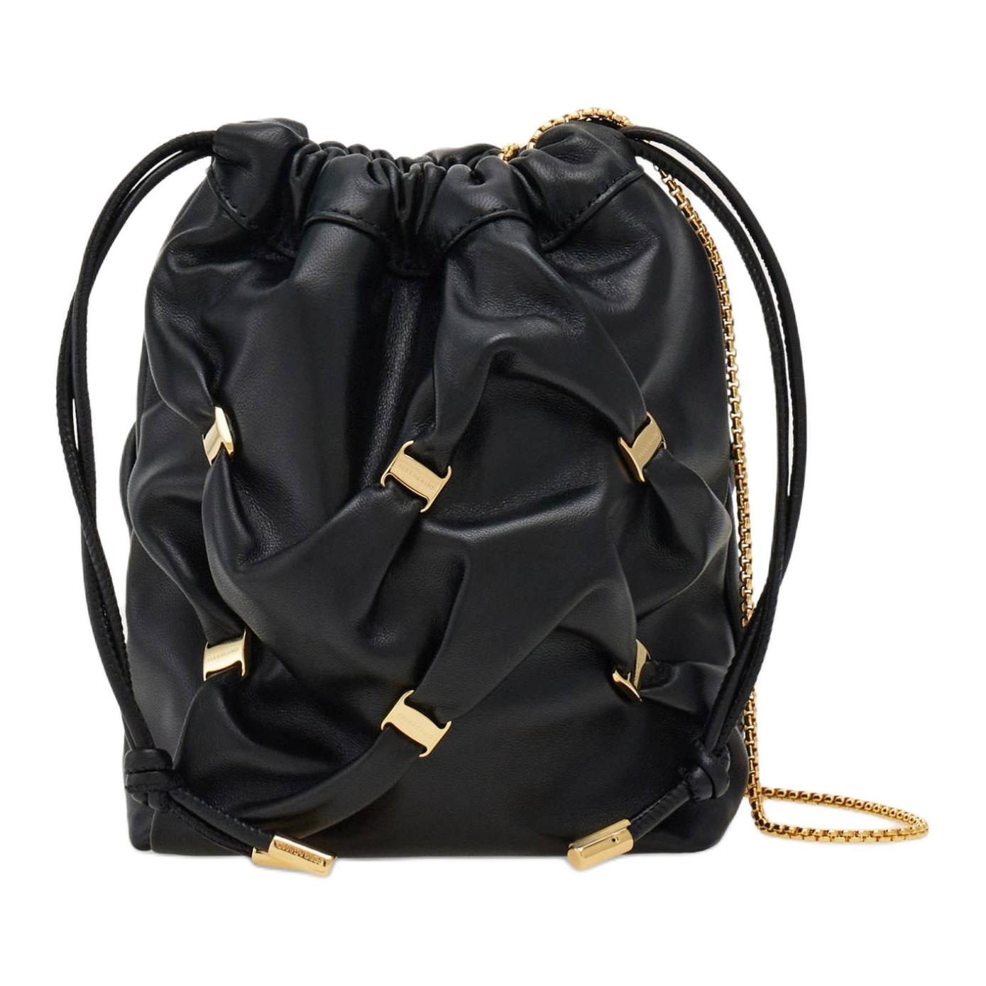 FERRAGAMO/菲拉格慕 Ferragamo Mini Bucket Bag Black