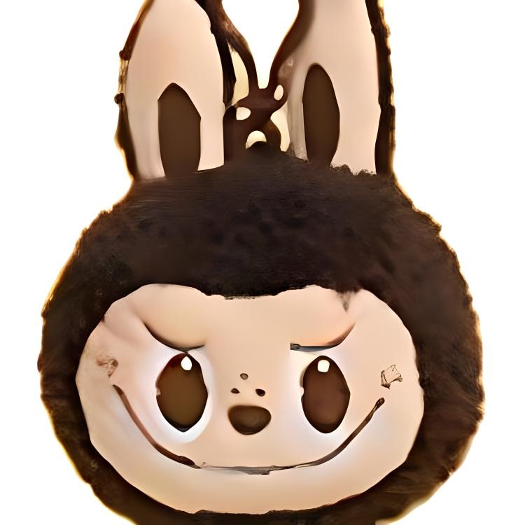 Pop Mart Labubu Plush Keychain Brown — фото 2