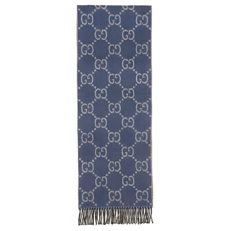 GUCCI/古驰 Gucci Scarf Blue