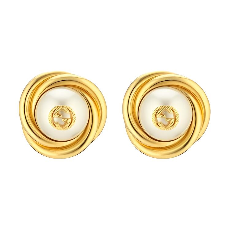 Gucci Interlocking Earrings Gold