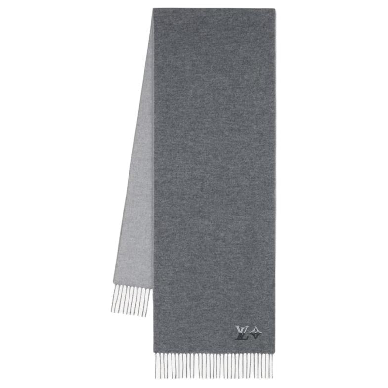 Louis Vuitton Tassel Cashmere Scarf Black