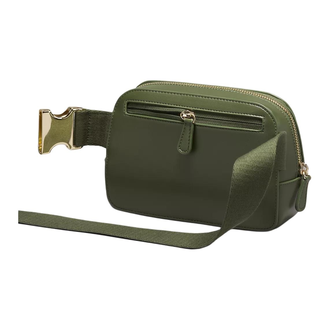 Lululemon Logo Zip Waist Bag Military Green — фото 2