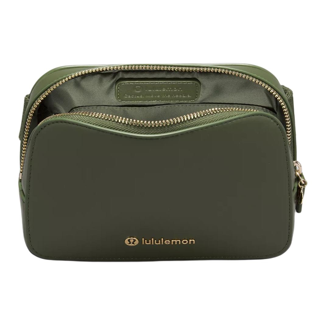 Lululemon Logo Zip Waist Bag Military Green — фото 1