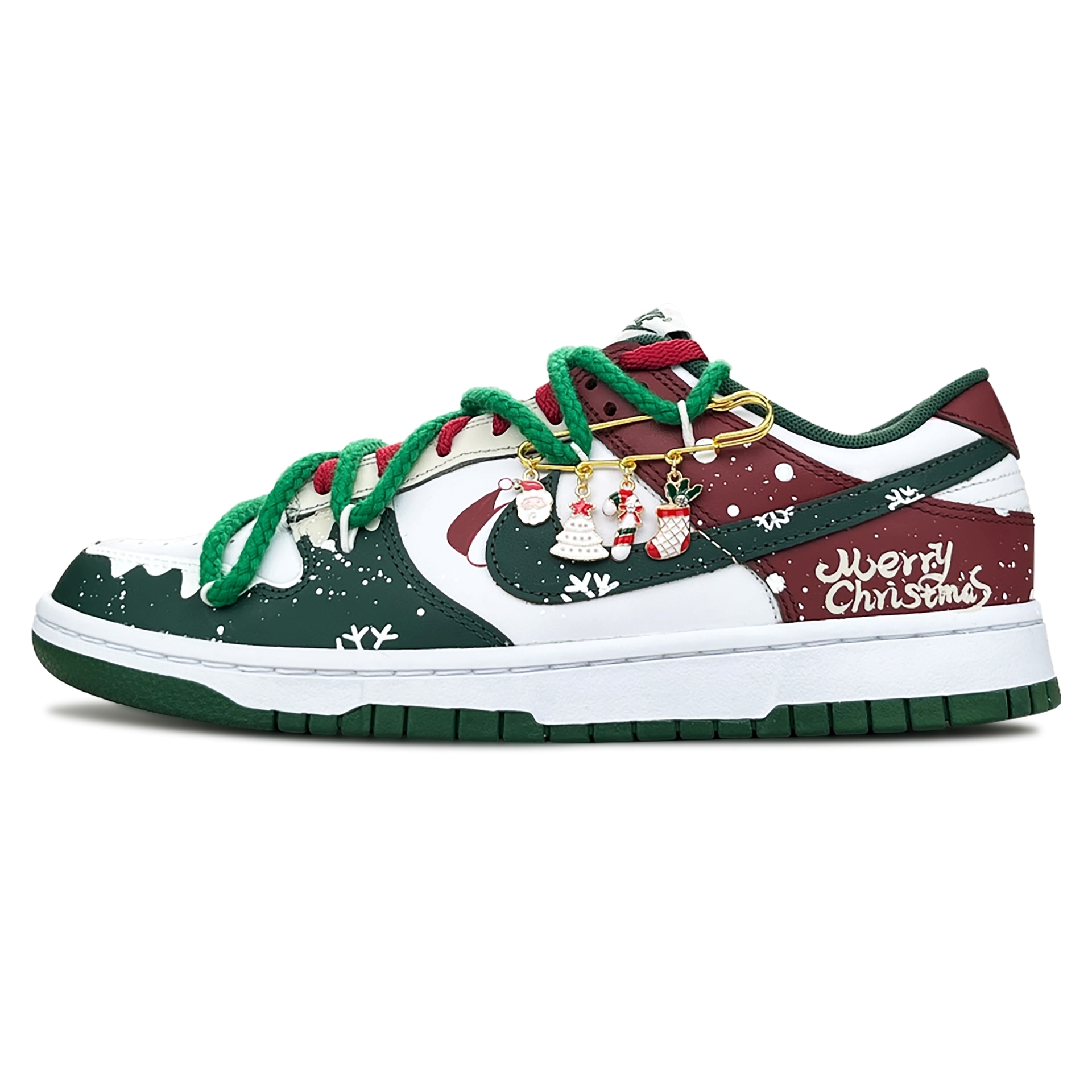 Nike Dunk Low Christmas Camp Green — фото 7