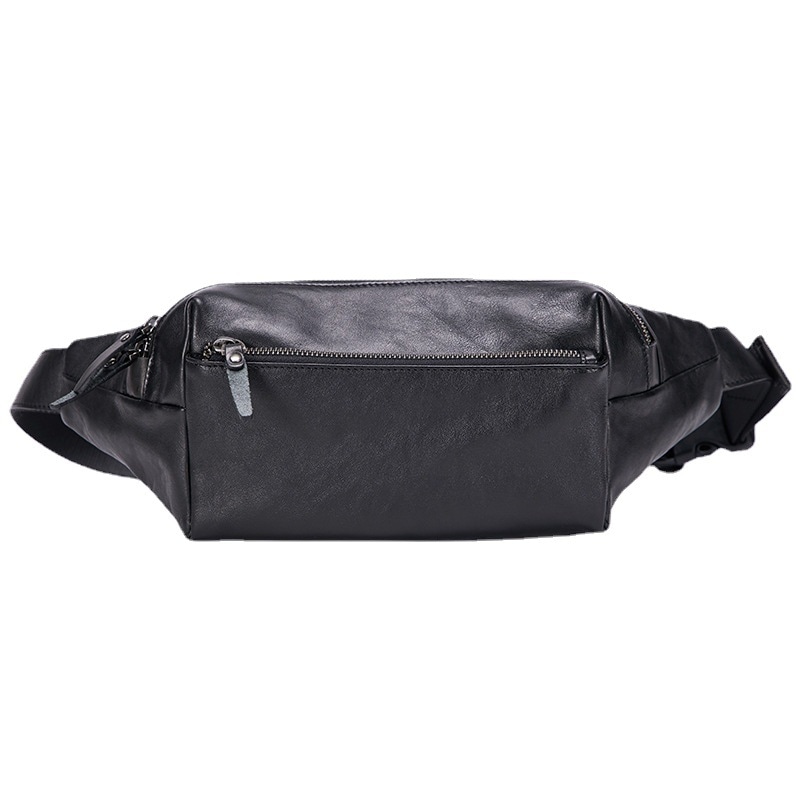 DOSRFINI杜莎菲尼 DOSRFINI Casual Leather Waist Bag Black