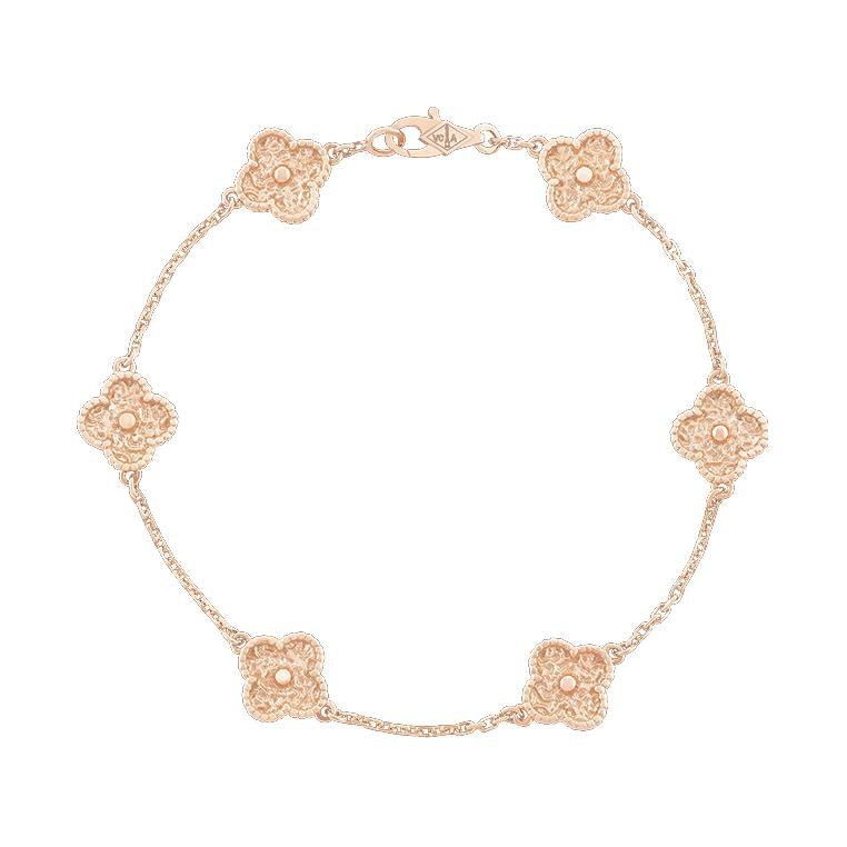 Van Cleef & Arpels Alhambra Sweet 18k Rose Gold Bracelet — фото 4