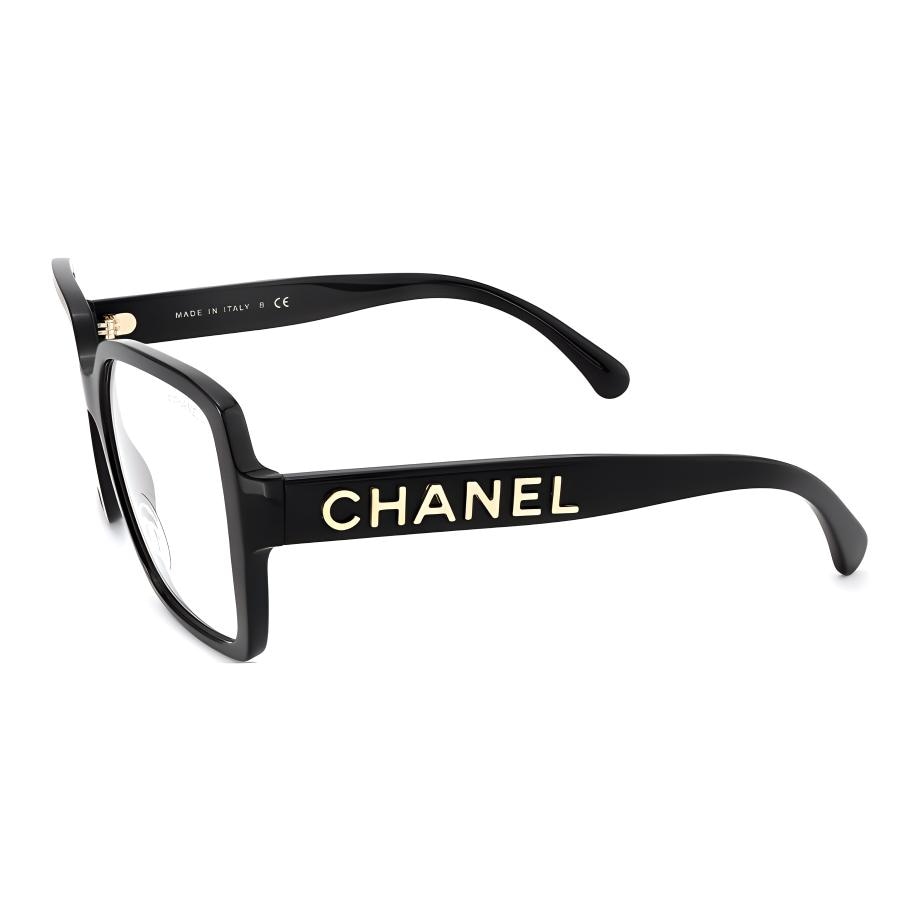 CHANEL Square Optical Glasses Black