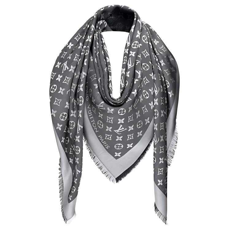 LOUIS VUITTON/路易威登 Louis Vuitton Classic Print Wool Silk Scarf