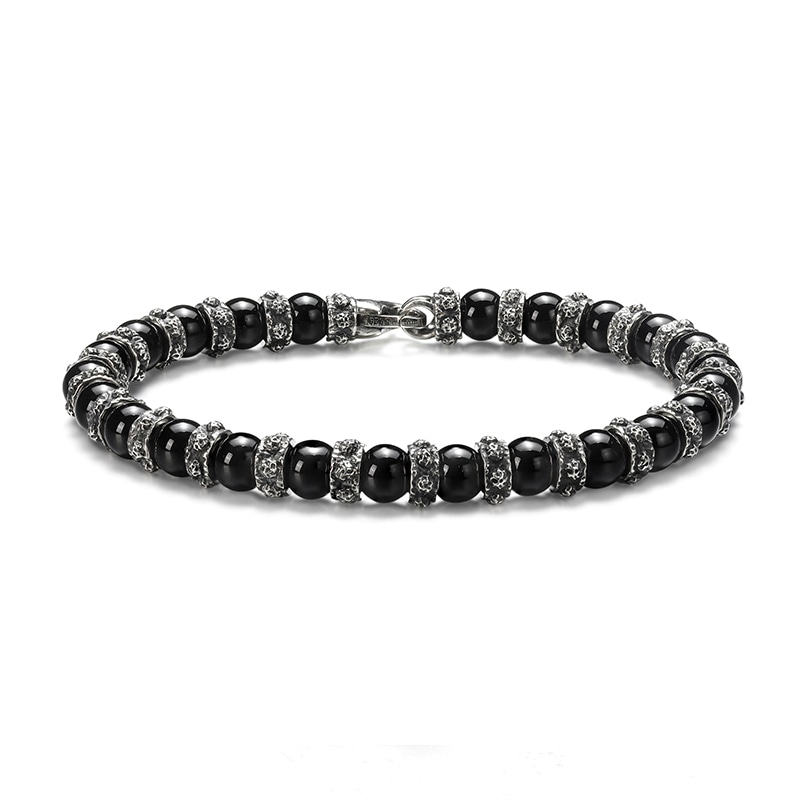IDEAGEMER Agate Beaded Bracelet