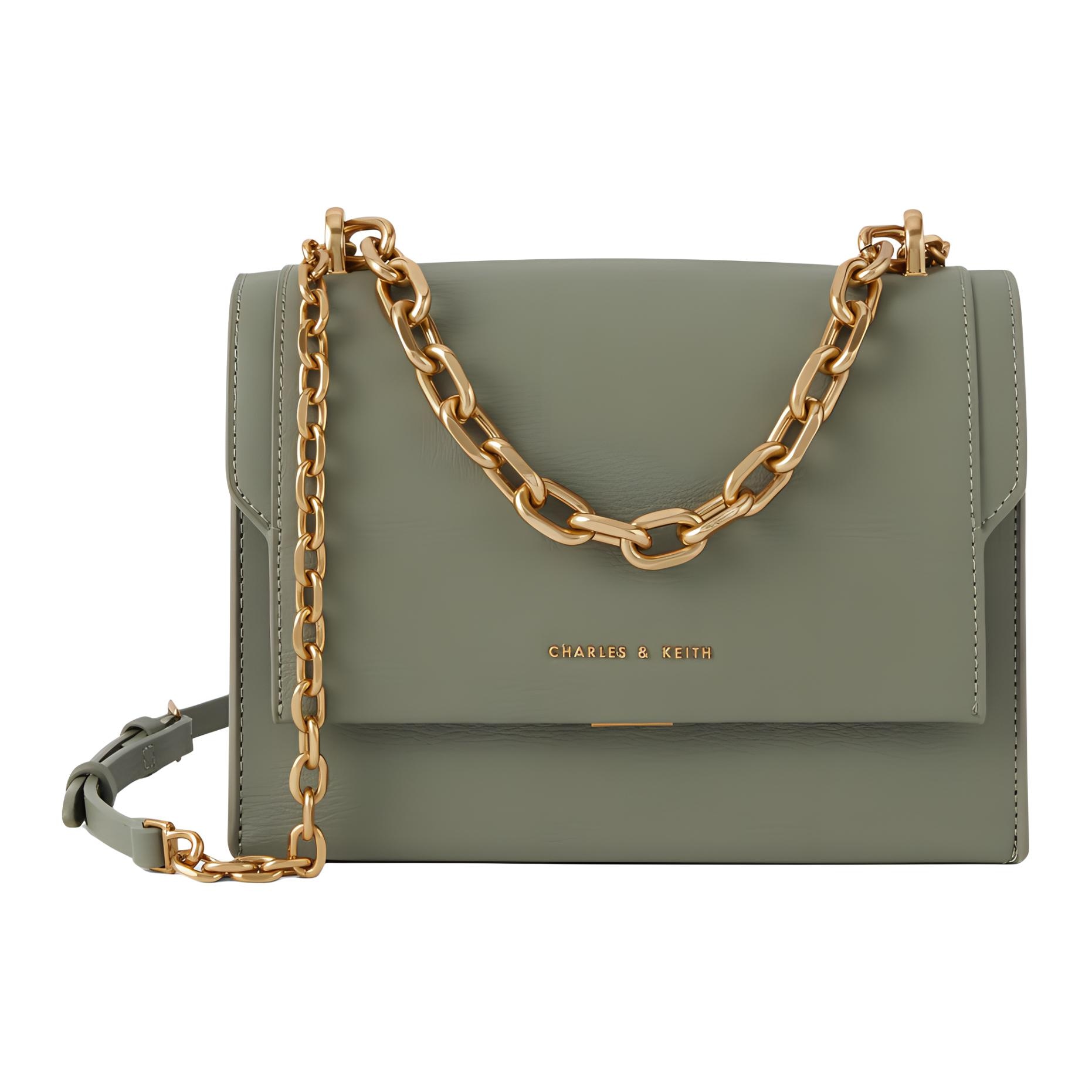 CHARLES&KEITH CHARLESKEITH UltraMatteBlackSage GreenPurple