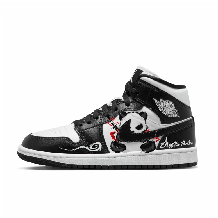 Jordan Air Jordan 1 Mid Black White Panda — фото 6