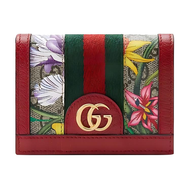 Сумки Gucci Floral Logo Stripe Wallet