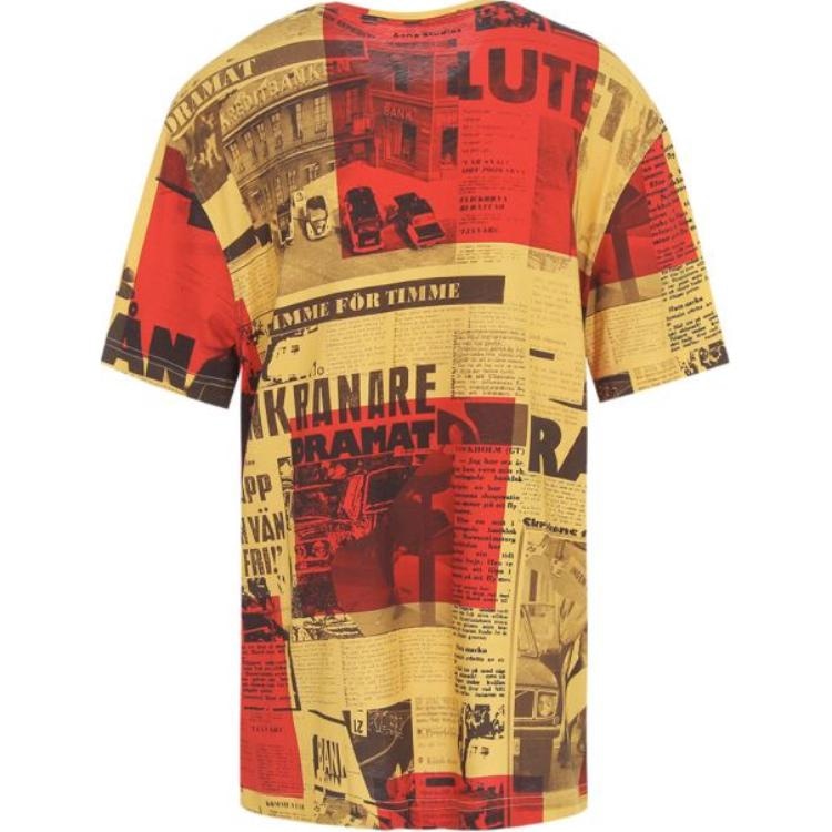 Acne Studios Newspaper Print T-Shirt — фото 1