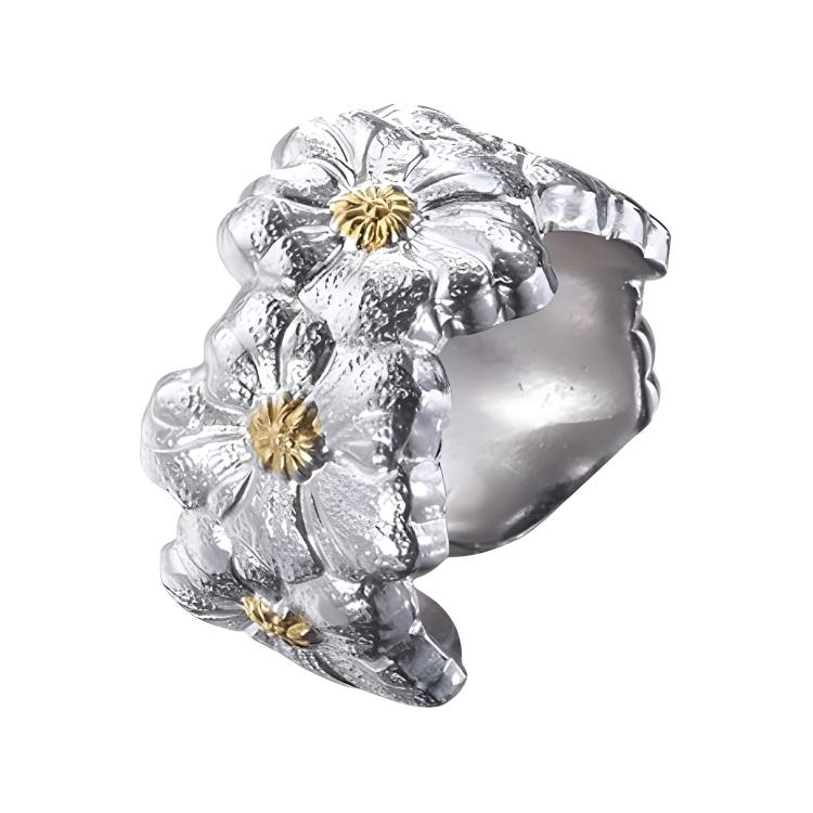 Buccellati Blossoms Silver Ring — фото 2