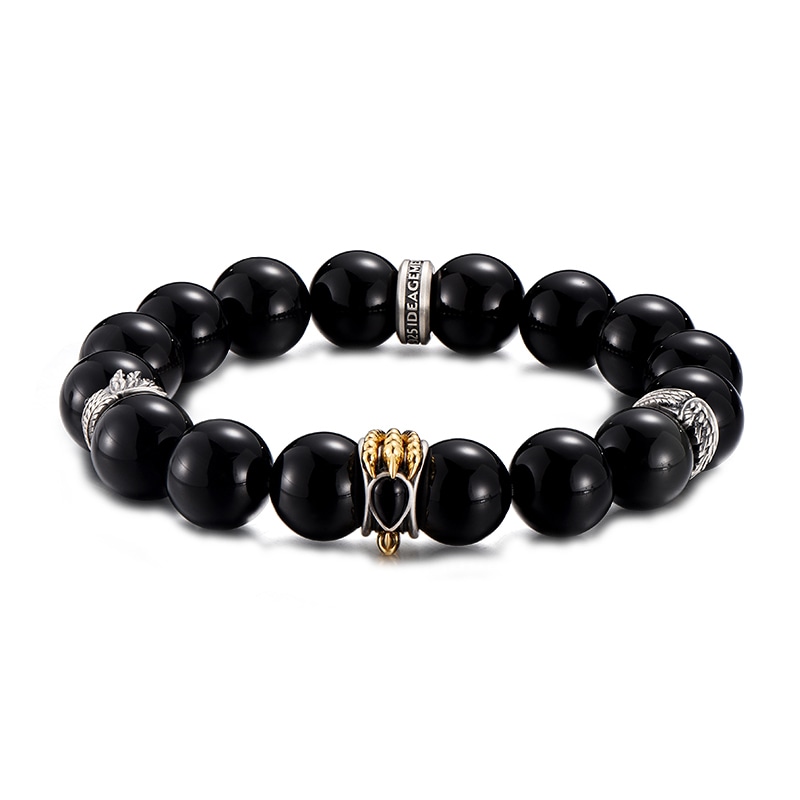 IDEAGEMER Eagle Claw Beaded Bracelet