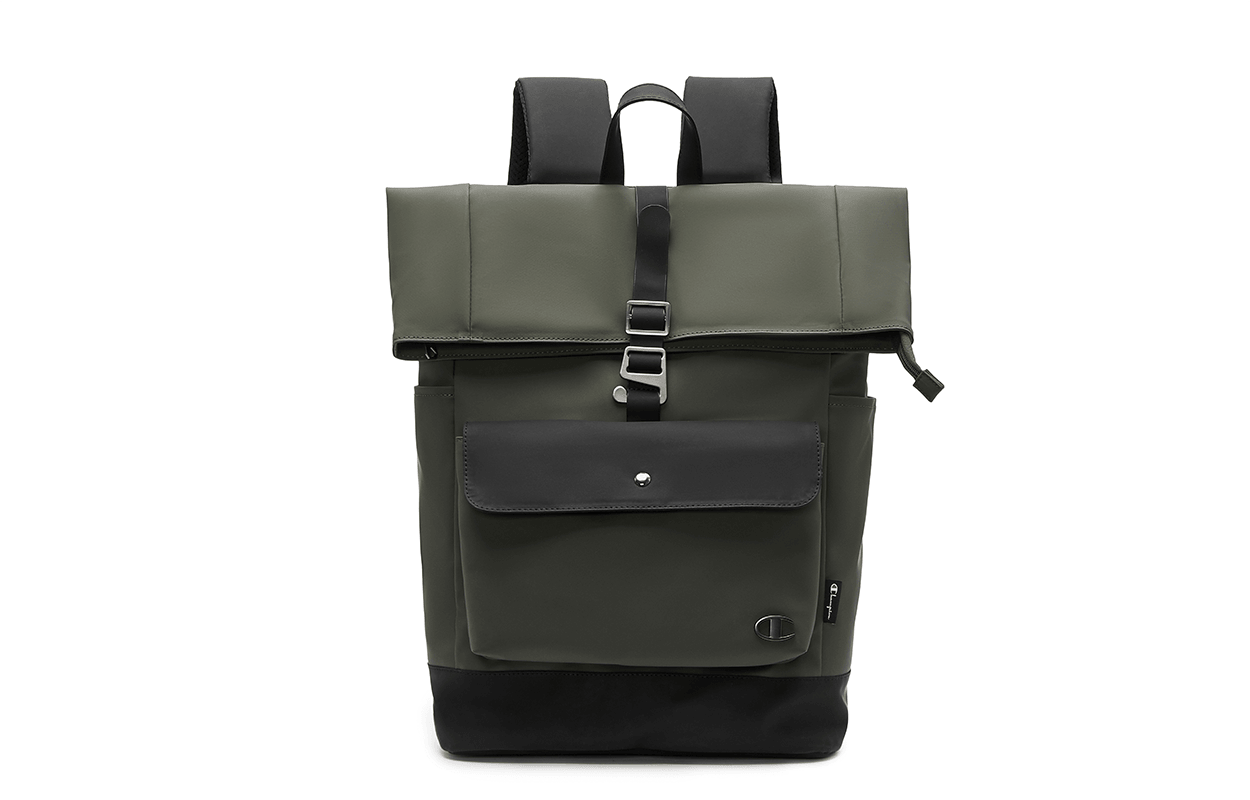 Champion Backpack Black/Olive Green