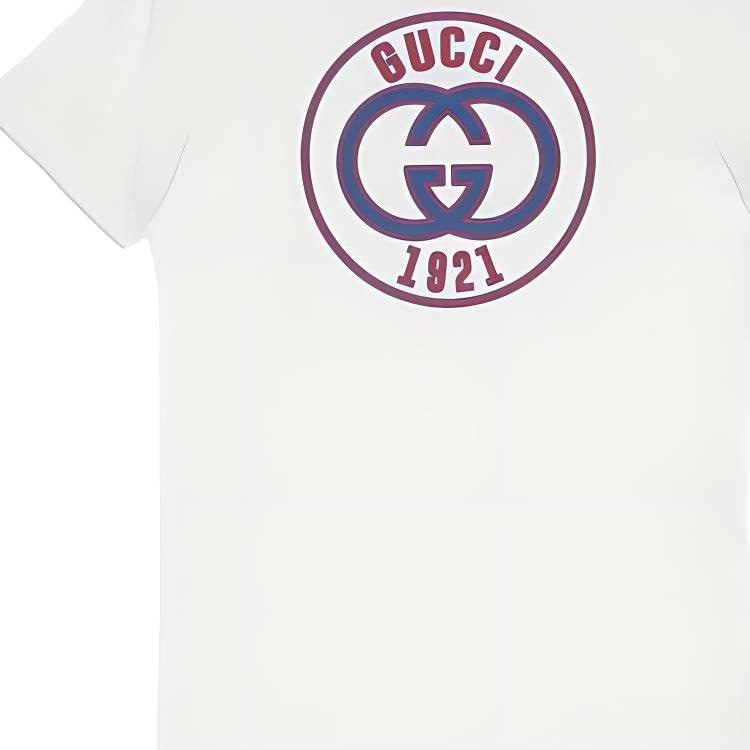 Gucci Geometric Print T-Shirt Beige — фото 5