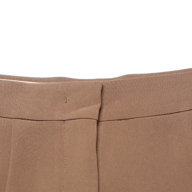 MaxMara Gerry Straight Leg Trousers Brown — фото 3