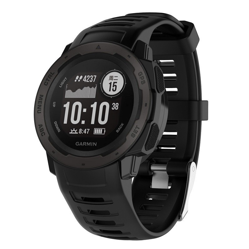 CHRROTA Garmin Instinct Dual Power Silicone Strap