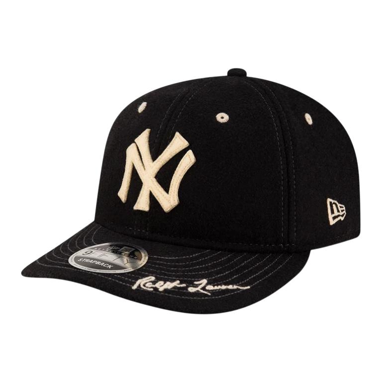 New Era x Ralph Lauren Black Wool Cap