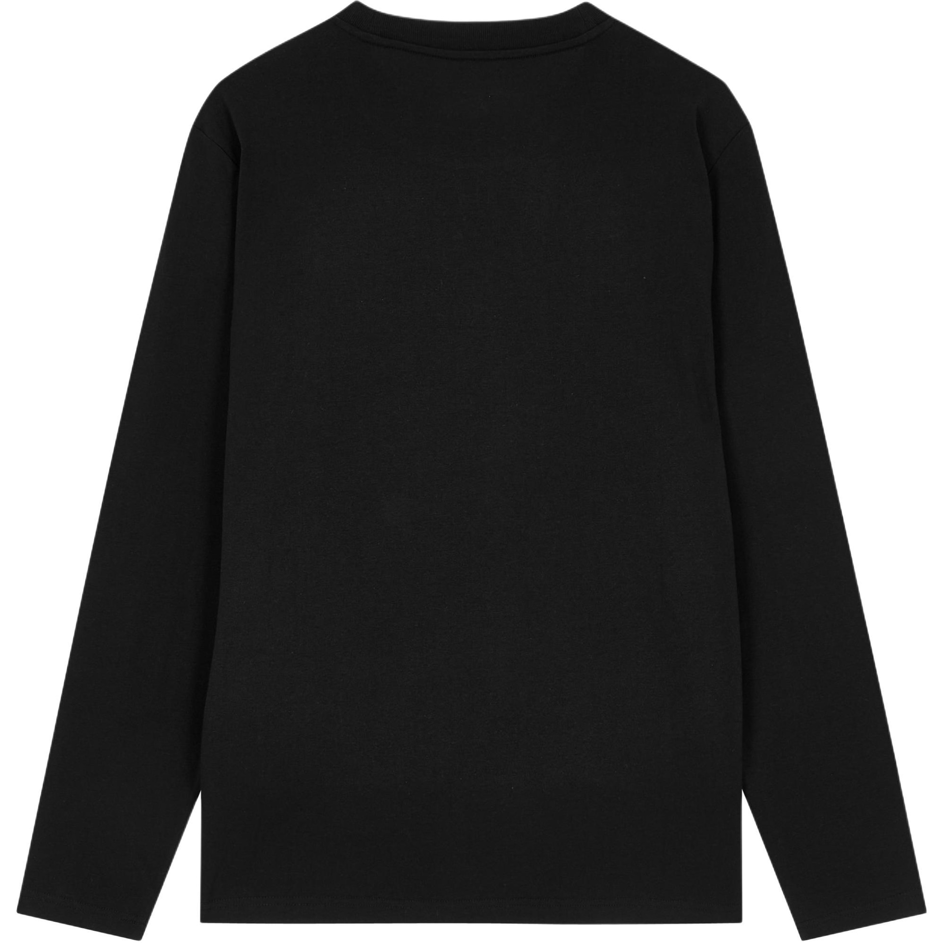 Calvin Klein Logo Crewneck Long Sleeve Tee Black — фото 1