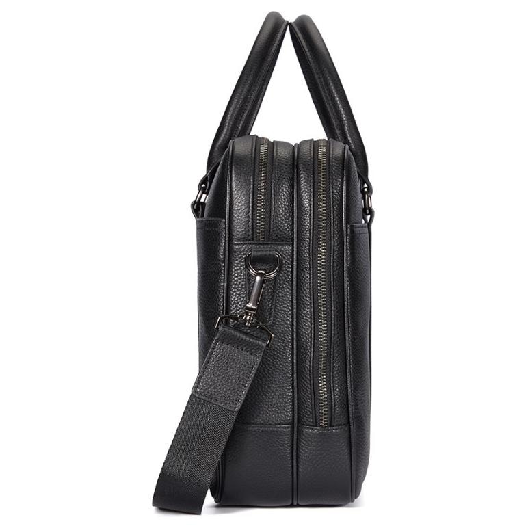 Dosrfini Large Leather Tote Black — фото 7