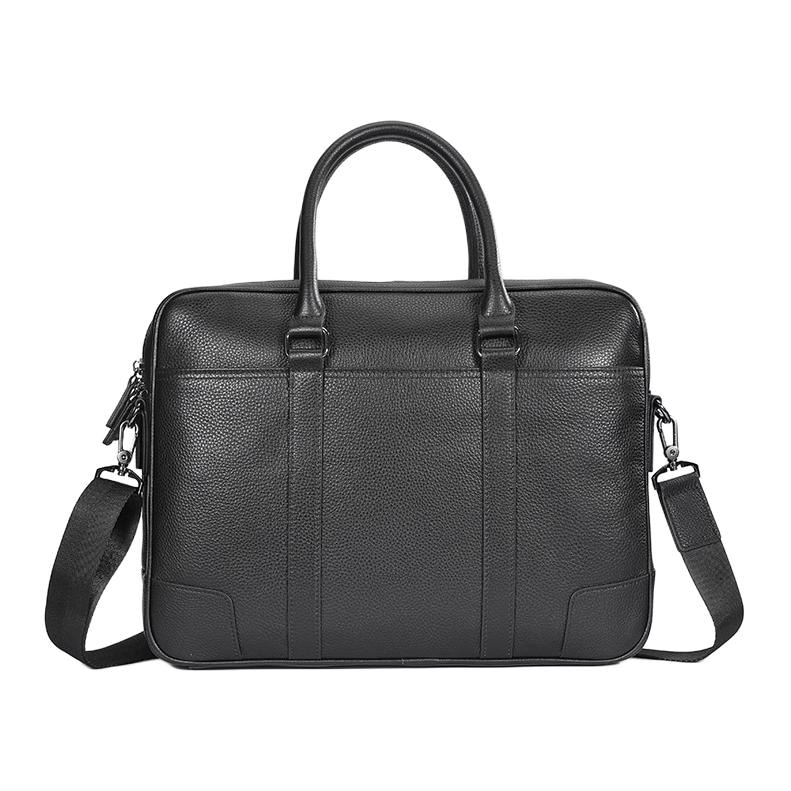 Dosrfini Large Leather Tote Black — фото 5