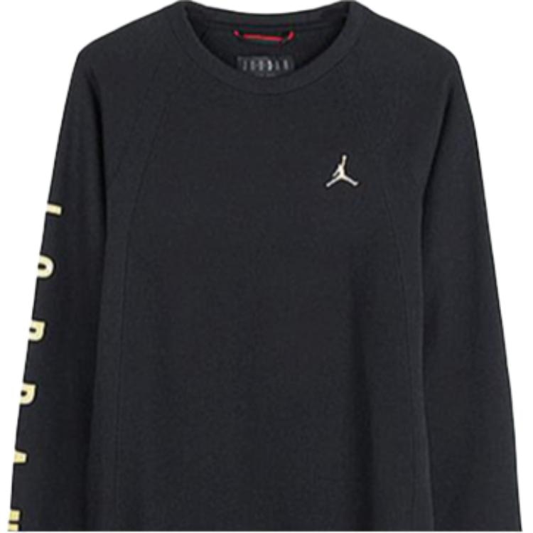 Jordan Air Jordan Logo Crewneck Sweatshirt Black — фото 3