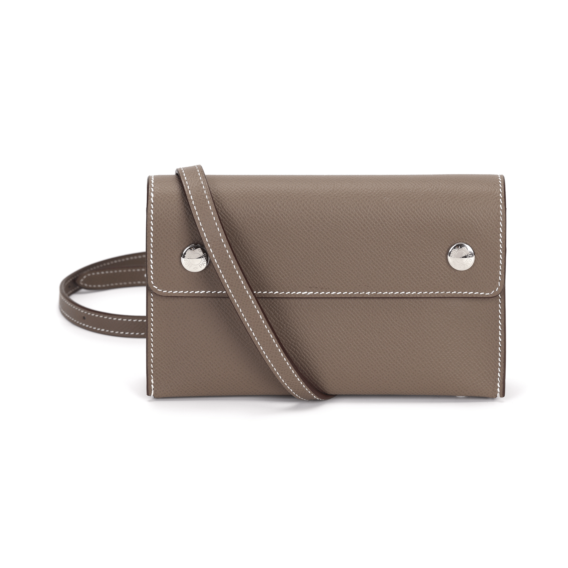 HERMES/爱马仕 Hermes Epsom Wallet Etoupe Grey