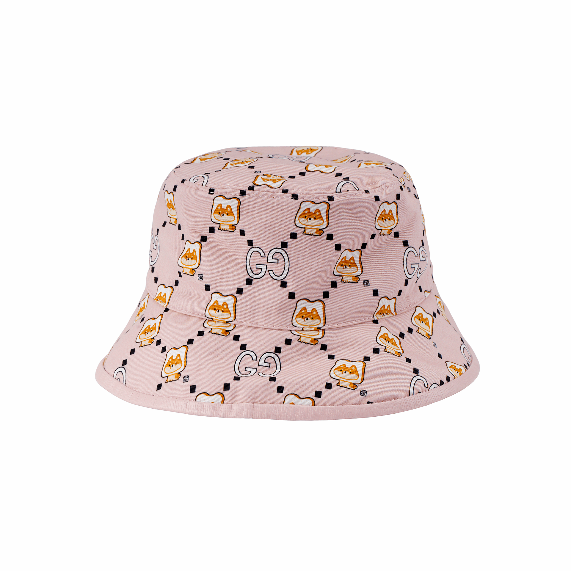 Gucci Animal Print Bucket Hat Pink — фото 1