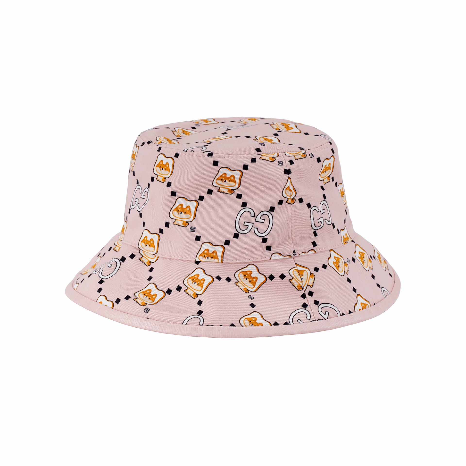 Gucci Animal Print Bucket Hat Pink