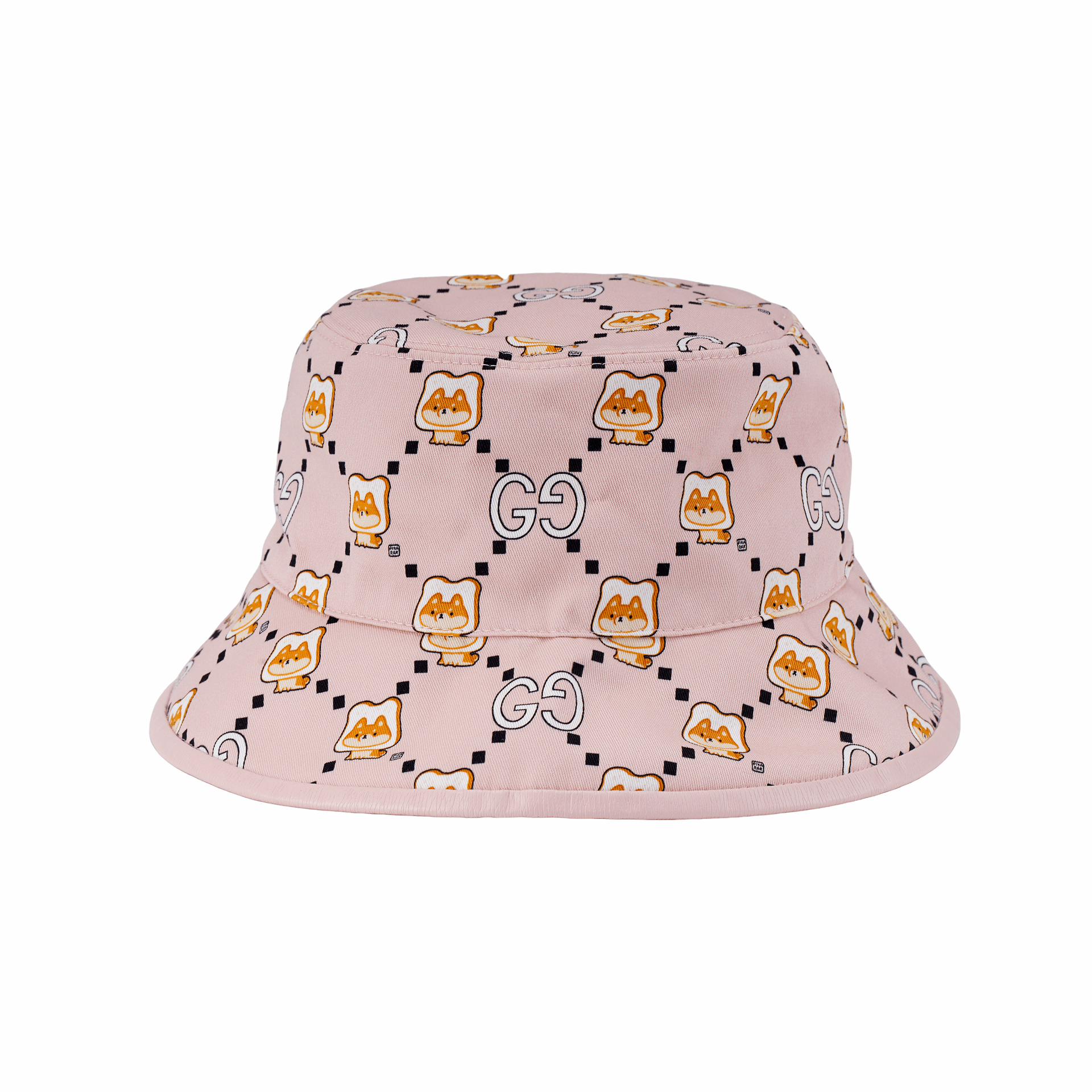 Gucci Animal Print Bucket Hat Pink — фото 2