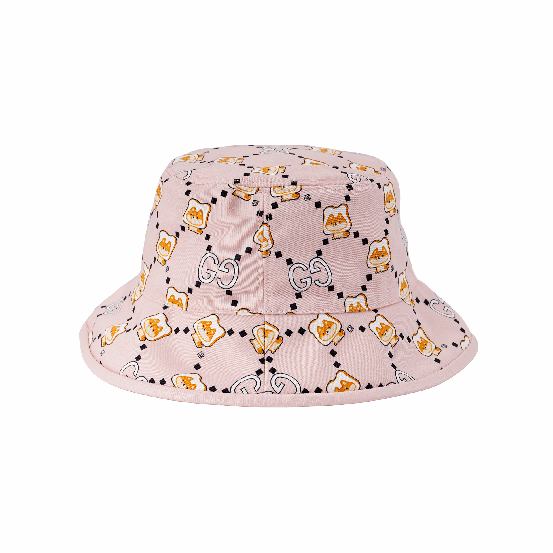 Gucci Animal Print Bucket Hat Pink — фото 3
